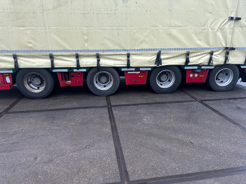 Low loader semi-trailer MEUSBURGER 4 axel steering, Double extendable up to 28 meters, extendable up to 3.2 meters, radio controlled, sliding roof: picture 17