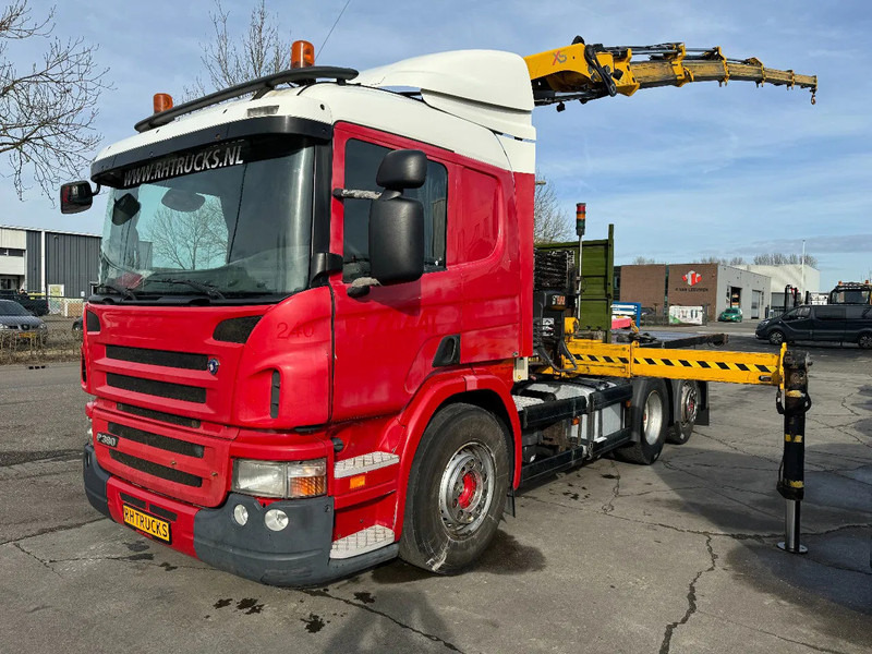 Scania P380 6X2 HIAB 288 + REMOTE CONTROL + PLATEAU - Crane truck: picture 1 Scania P380 6X2 HIAB 288 + REMOTE CONTROL + PLATEAU - Crane truck: picture 1