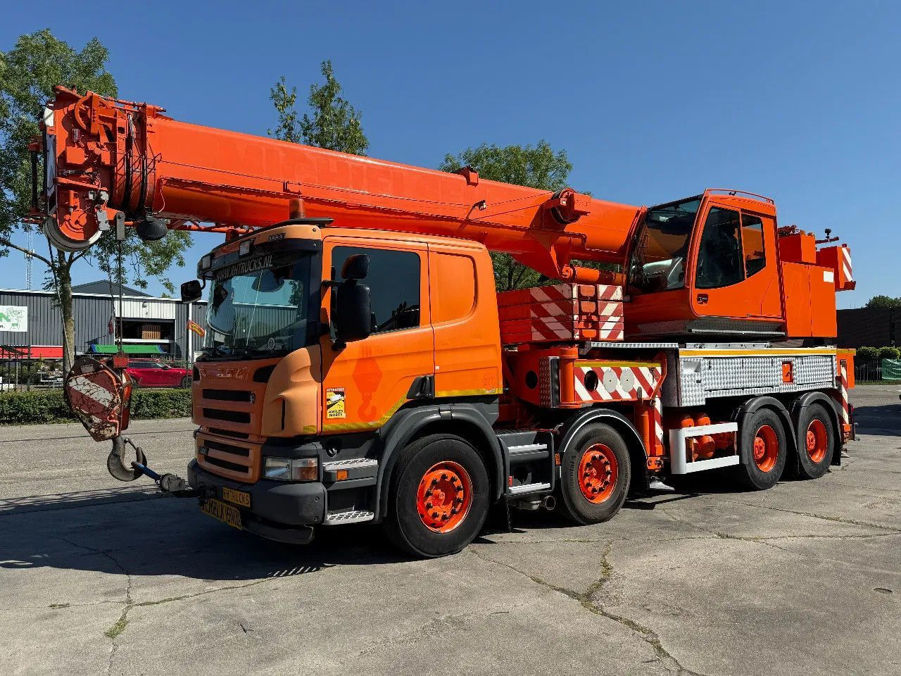 Scania P380 8X4 + FAUN HK40 + FLYJIB + BALLASTBL. 6,9 T - Crane truck: picture 3 Scania P380 8X4 + FAUN HK40 + FLYJIB + BALLASTBL. 6,9 T - Crane truck: picture 3