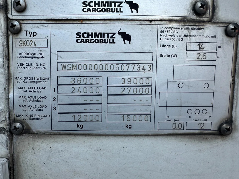 Refrigerator semi-trailer Schmitz Cargobull SKO 24 + THERMO KING SPECTRUM + 3X SAF AXLE: picture 8