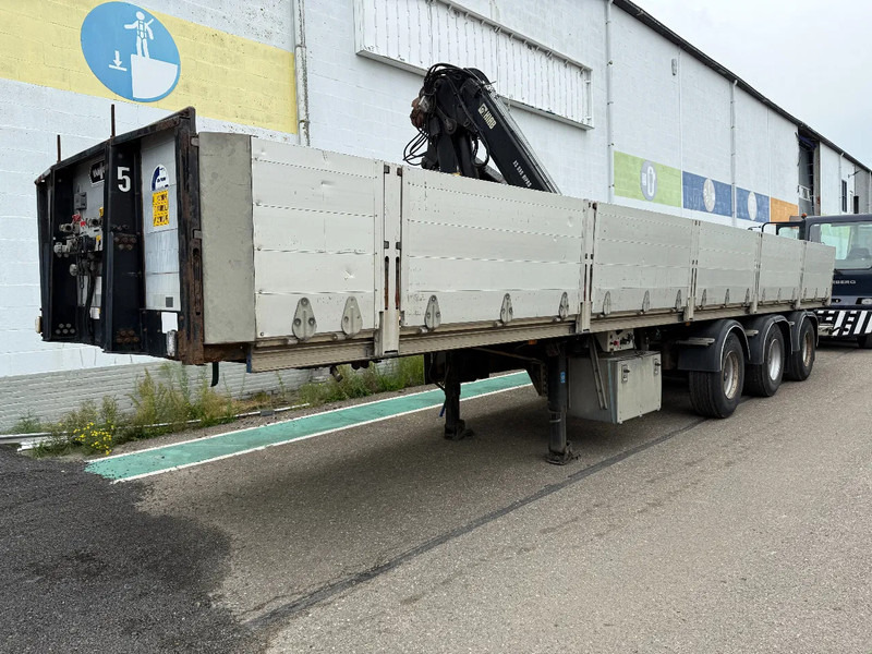 Van Hool VHLO-205 AN, HIAB 099E-1HIPRO - Dropside/ Flatbed semi-trailer: picture 1 Van Hool VHLO-205 AN, HIAB 099E-1HIPRO - Dropside/ Flatbed semi-trailer: picture 1