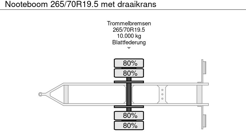 Dolly trailer Nooteboom 265/70R19.5 met draaikrans: picture 14