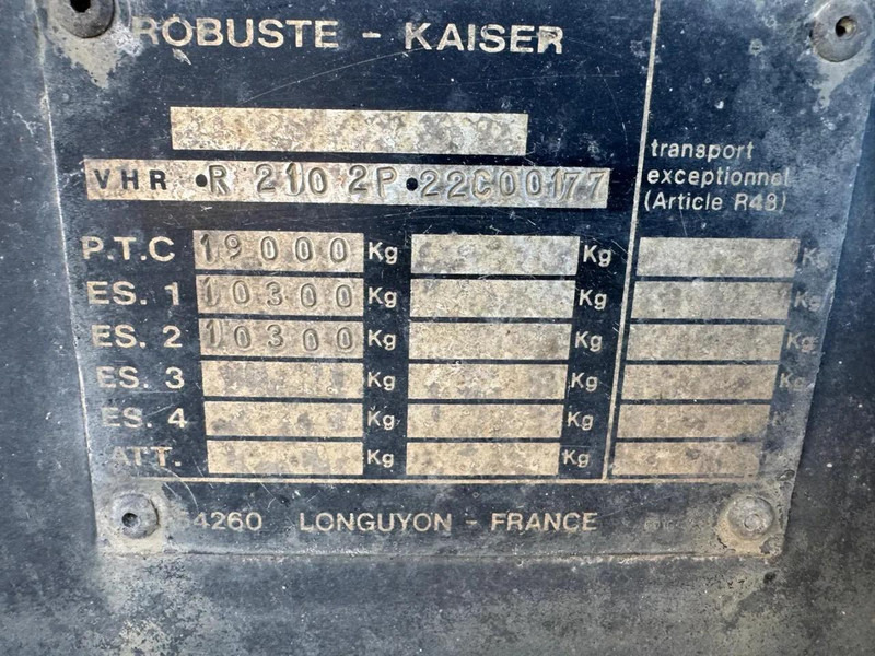 Dropside/ Flatbed semi-trailer Robuste Kaiser R2102P2C: picture 9