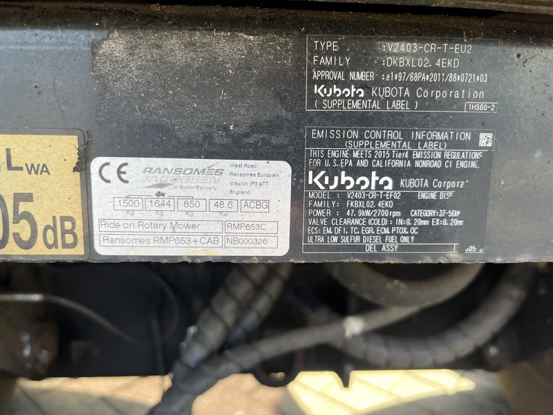 Garden mower Ransomes Ransomes MP653 3 delige grasmaaier gazonmaaier 2016 8400uur KUBOTA DIESEL 653: picture 14