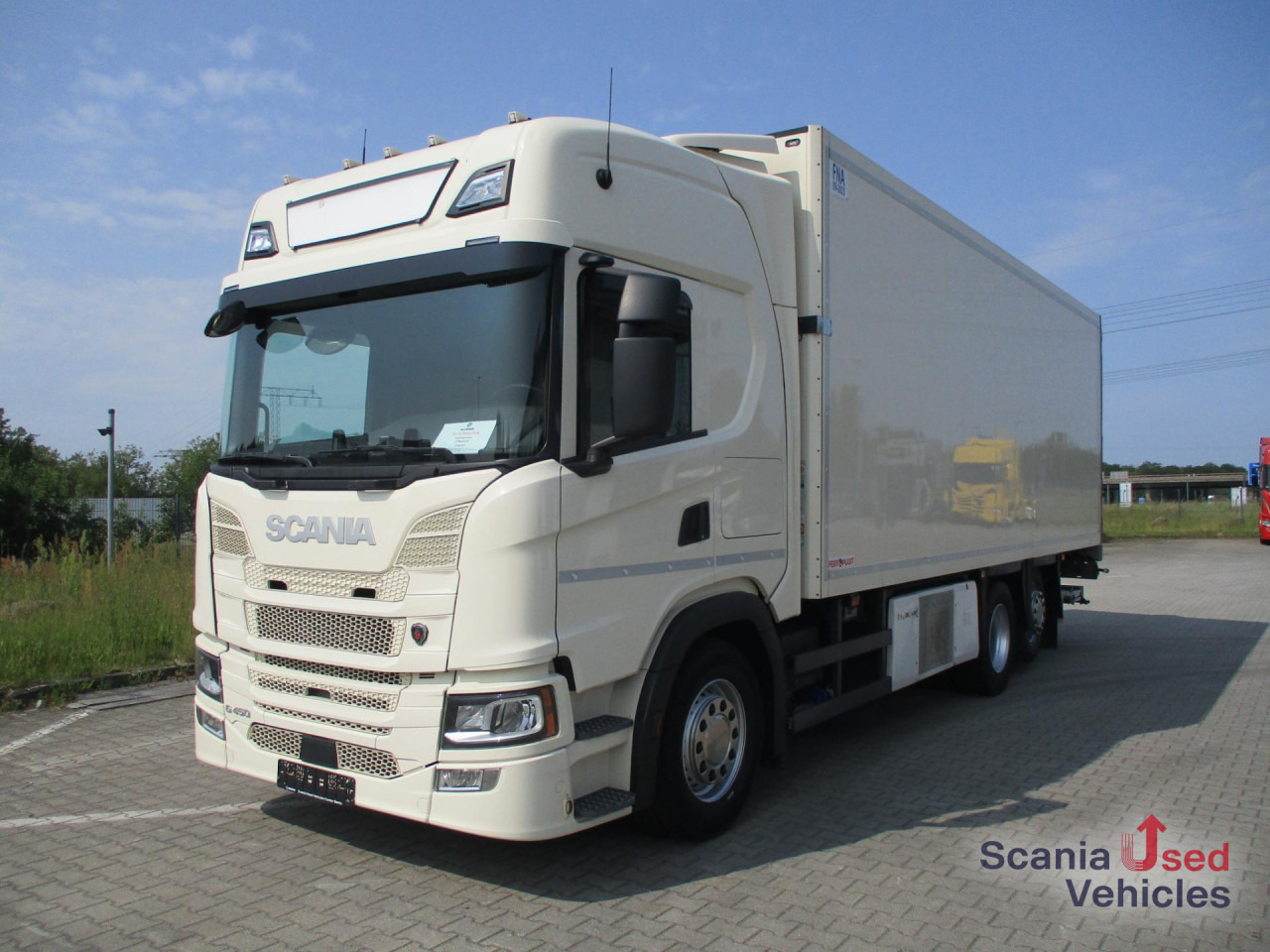 SCANIA G 450 B6x2*4LB Tiefkühl / Lenk-, Liftbar - Refrigerator truck: picture 1 SCANIA G 450 B6x2*4LB Tiefkühl / Lenk-, Liftbar - Refrigerator truck: picture 1