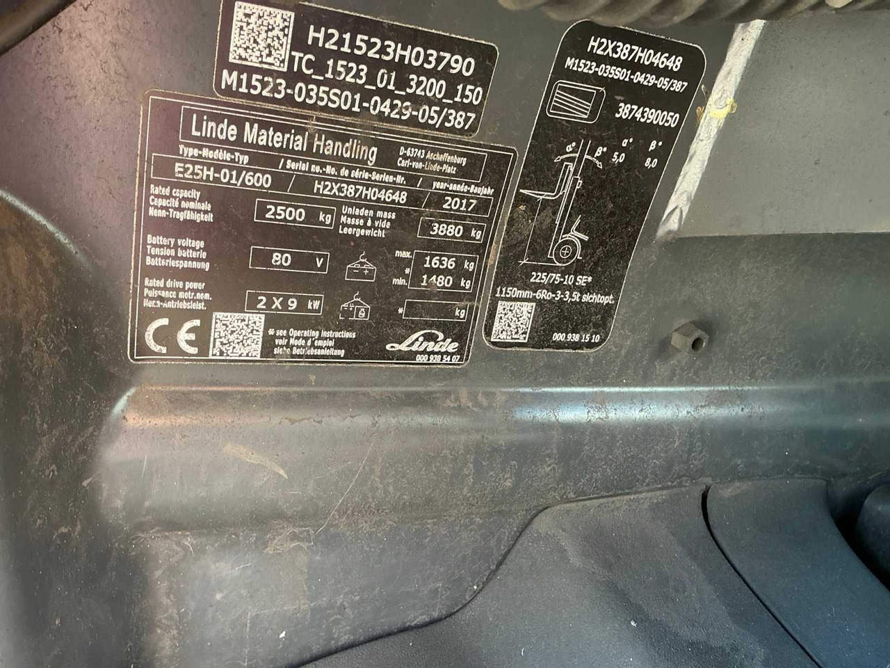 Forklift 2017 LINDE E25PH-01/600 FORKLIFT: picture 15