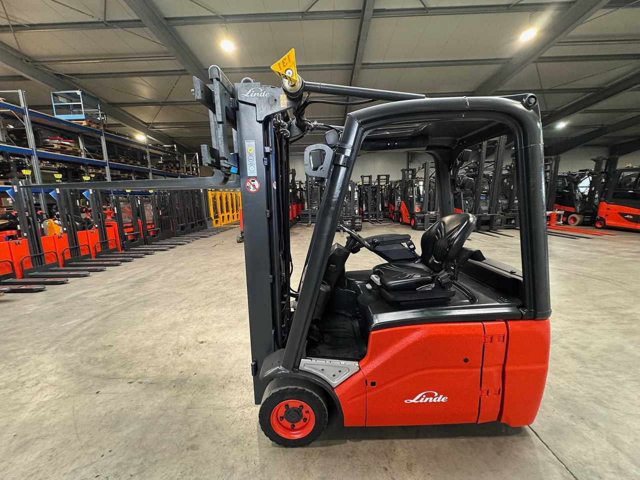 40/2023 SERVICE + UVV 09/2026 LINDE E16 1,600KG TRIPLEX ELECTRIC FORKLIFT 12,719 HOURS - Forklift: picture 1 40/2023 SERVICE + UVV 09/2026 LINDE E16 1,600KG TRIPLEX ELECTRIC FORKLIFT 12,719 HOURS - Forklift: picture 1