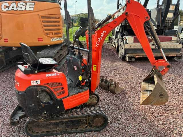 Mini excavator KUBOTA K 008-3 1 TON MINI CRAWLER EXCAVATOR: picture 10