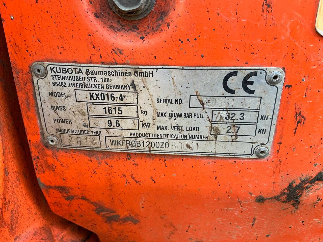 Crawler excavator Kubota KX016-4G: picture 29