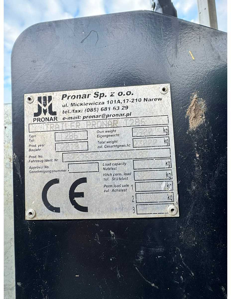 PRONAR T286 - Slurry tanker: picture 5 PRONAR T286 - Slurry tanker: picture 5