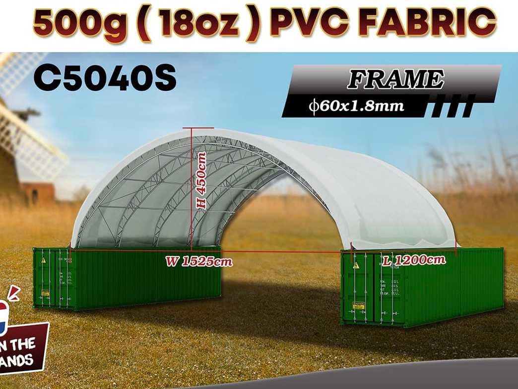 Rhino-Cross-Shelter C5040S 12x15,25x4,5 m - Storage tank: picture 2 Rhino-Cross-Shelter C5040S 12x15,25x4,5 m - Storage tank: picture 2