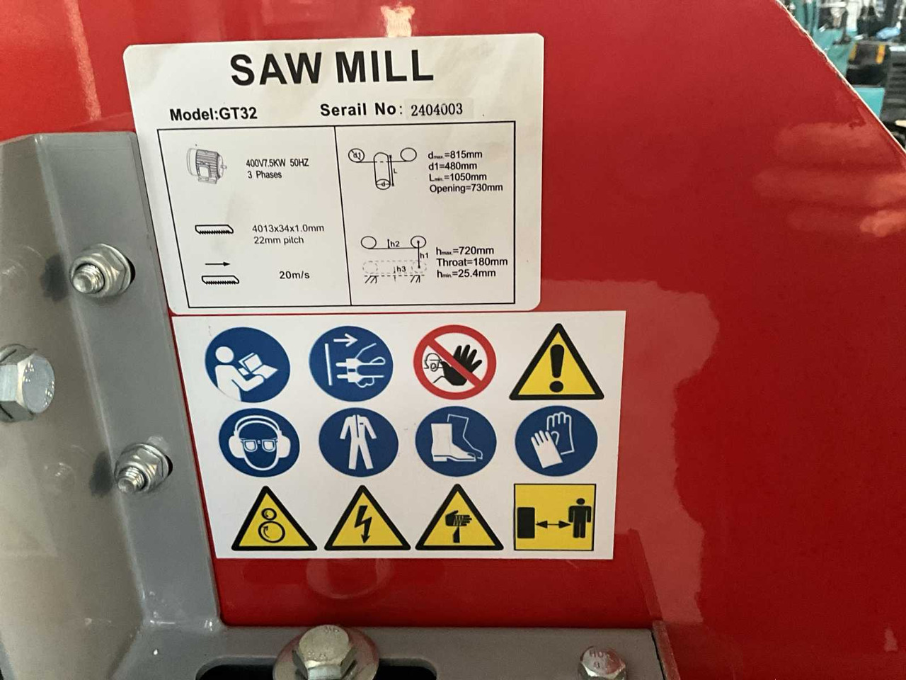 Garden equipment Saw mill GT32: picture 16