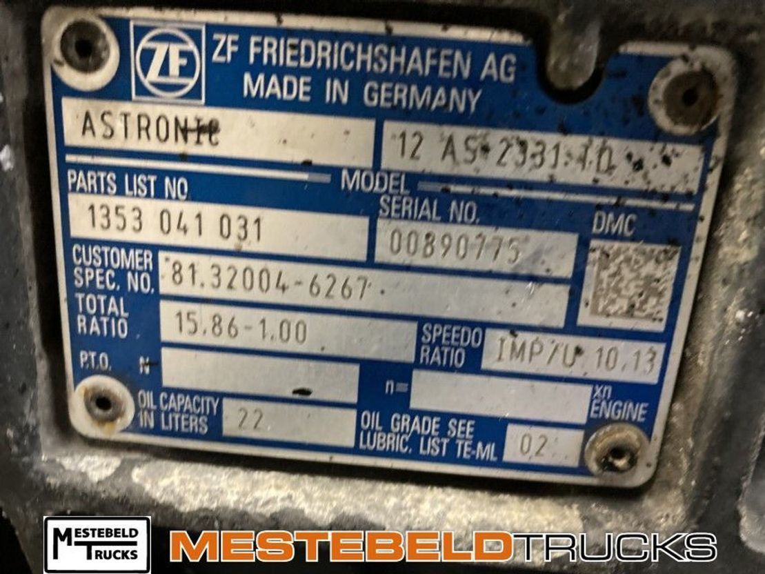 MAN Versnellingsbak 12AS2331 TD + IT 3 - Gearbox for Truck: picture 5 MAN Versnellingsbak 12AS2331 TD + IT 3 - Gearbox for Truck: picture 5