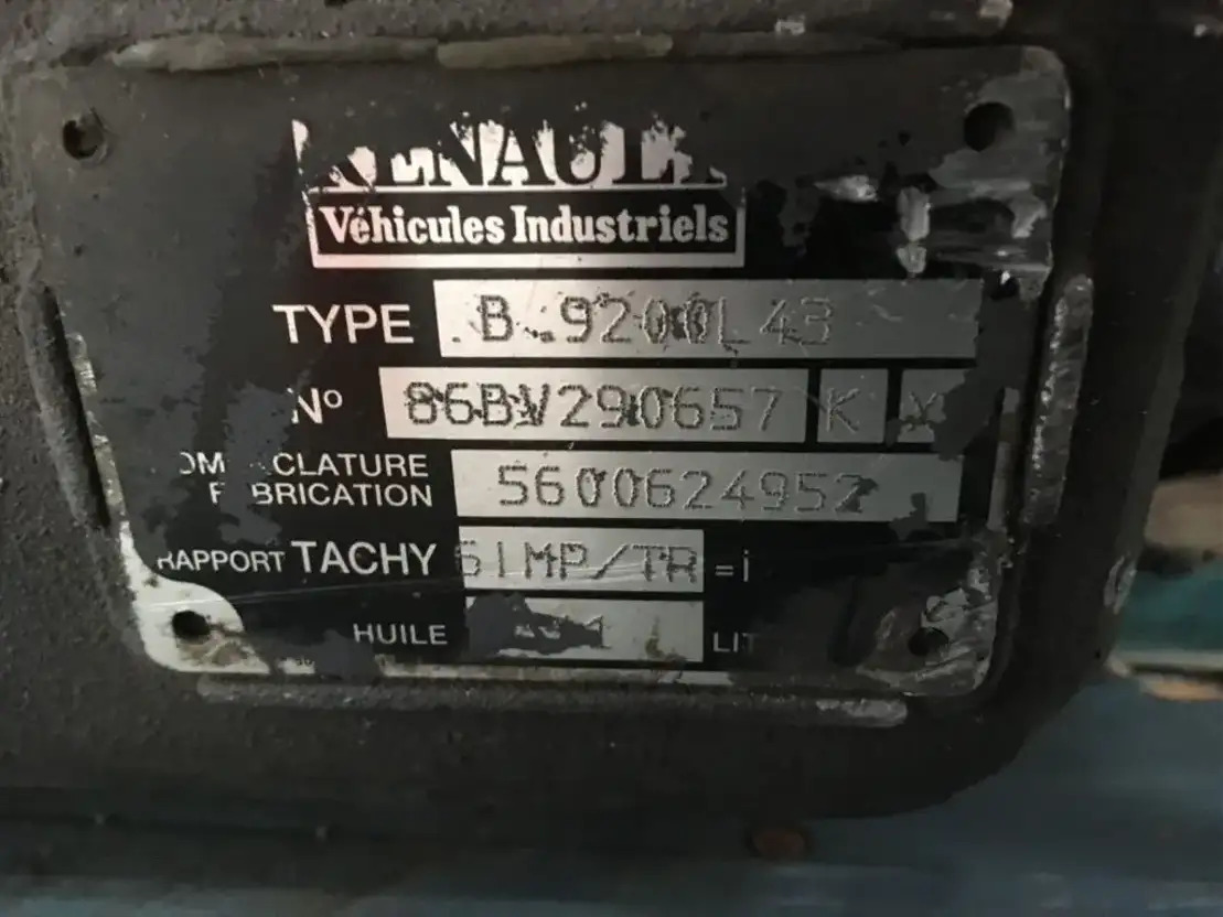 Renault Versnellingsbak B9 Premium - Gearbox and parts for Truck: picture 3 Renault Versnellingsbak B9 Premium - Gearbox and parts for Truck: picture 3