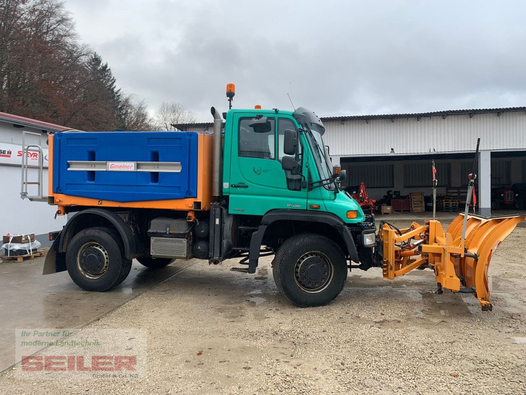 Mercedes-Benz Unimog U 500 + Salzstreuer + Schneeschild - Snow removal vehicle: picture 2 Mercedes-Benz Unimog U 500 + Salzstreuer + Schneeschild - Snow removal vehicle: picture 2