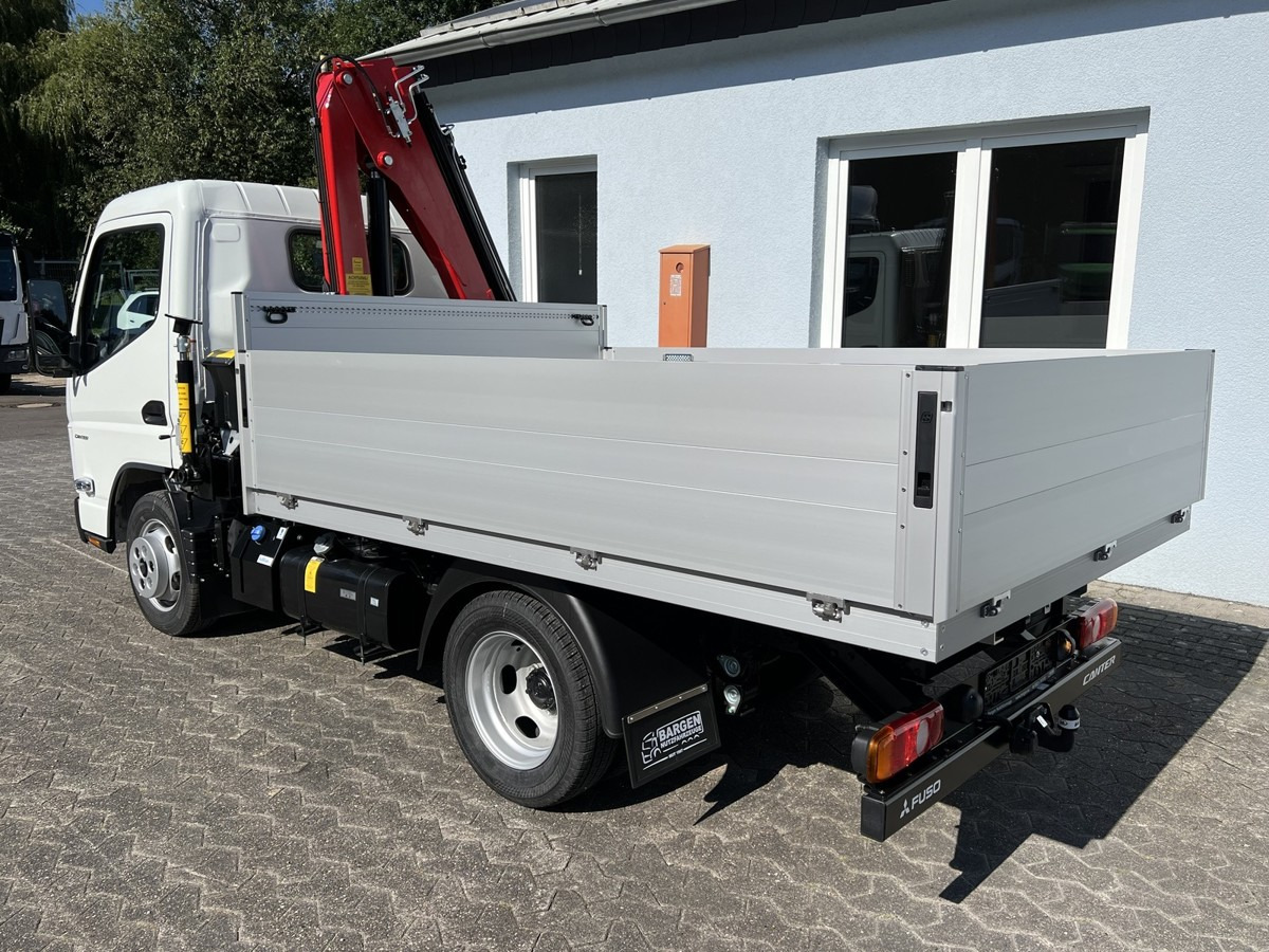 New Flatbed van FUSO 3S15 Alu Pritsche Ladekran 34S 3 x hydr.: picture 11