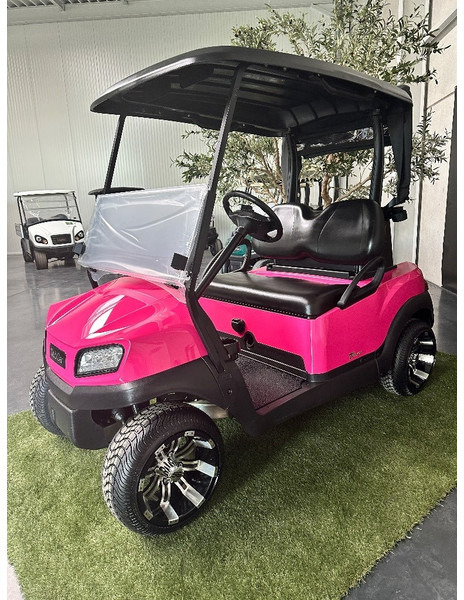 Golf cart Club Car Tempo Pink with new battery pack: picture 1