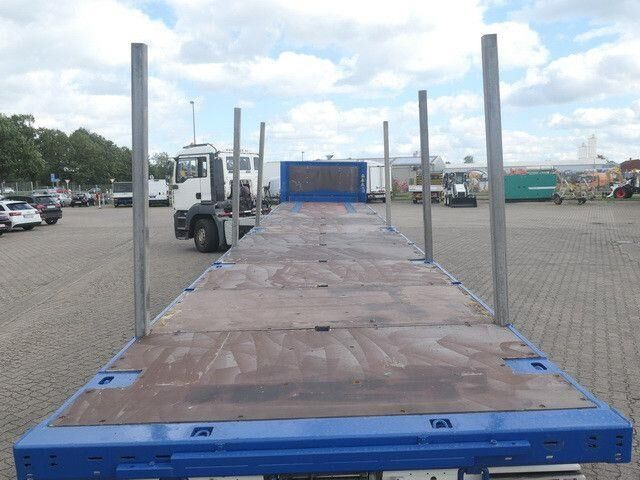 Dropside/ Flatbed semi-trailer Krone SD, Containerverschlüsse, Luft-Lift, BPW, Rungen: picture 6