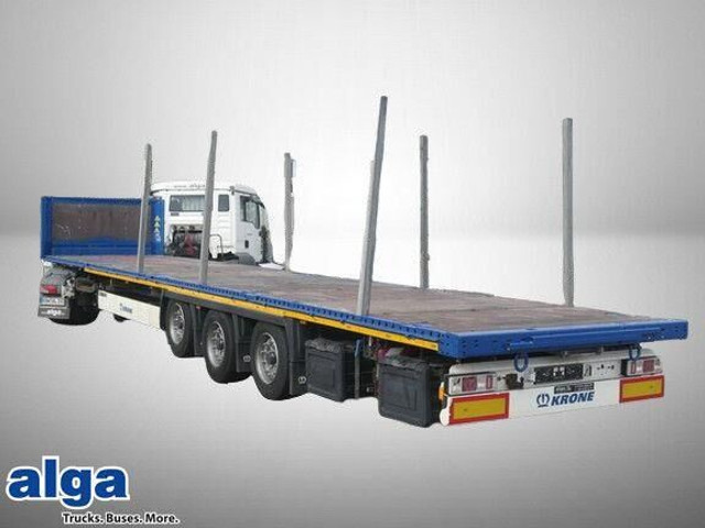 Krone SD, Containerverschlüsse, Luft-Lift, BPW, Rungen - Dropside/ Flatbed semi-trailer: picture 1 Krone SD, Containerverschlüsse, Luft-Lift, BPW, Rungen - Dropside/ Flatbed semi-trailer: picture 1