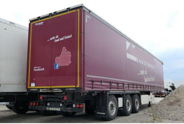 Krone SD, Gelenkt, Luft-Lift, Mitnahmestapler, Edscha - Curtainsider semi-trailer: picture 5 Krone SD, Gelenkt, Luft-Lift, Mitnahmestapler, Edscha - Curtainsider semi-trailer: picture 5