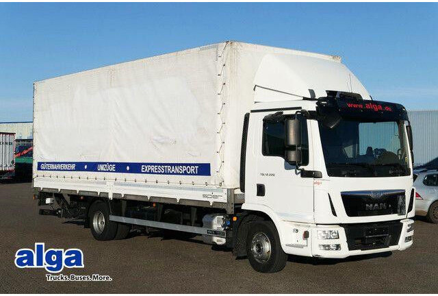 MAN 12.220 TGL 4x2, LBW, Klima, 7.200mm lang, AHK - Curtainsider truck: picture 1 MAN 12.220 TGL 4x2, LBW, Klima, 7.200mm lang, AHK - Curtainsider truck: picture 1