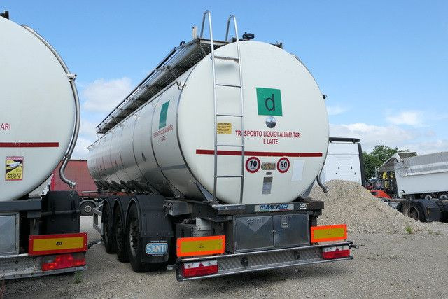 Tank semi-trailer for transportation of milk Menci SA 105, isoliert, 32m³, 4 Kammern, Alu-Felgen: picture 6