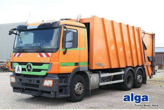 Mercedes-Benz 2532 L Actros 6x2, Faun, Zöller, 24m³, MP3, AC - Garbage truck: picture 1 Mercedes-Benz 2532 L Actros 6x2, Faun, Zöller, 24m³, MP3, AC - Garbage truck: picture 1