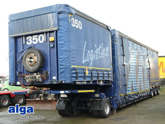 Low loader semi-trailer Meusburger MPG 3, Tiefbett, Gelenkt, Plane, Ausziehbar,: picture 1
