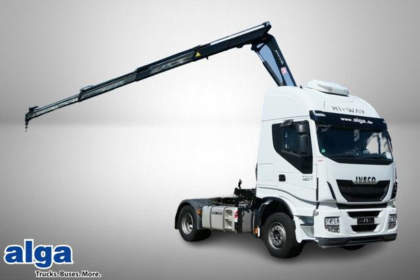 Iveco 460 Stralis 4x2, Kran HMF 1320K3, Hydr., Klima - Tractor unit: picture 1 Iveco 460 Stralis 4x2, Kran HMF 1320K3, Hydr., Klima - Tractor unit: picture 1