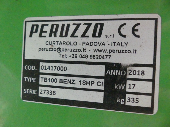 Wood chipper Broyeur de végétaux sur chenilles Peruzzo TB100: picture 9