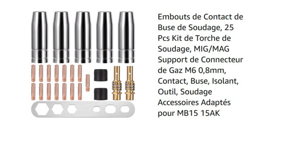 Kit de soudage (25 pièces) - Metalworking machinery: picture 1 Kit de soudage (25 pièces) - Metalworking machinery: picture 1