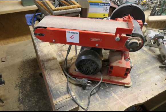 Ponceuse à bande + lapidaire Einhell TC-US 400 - Woodworking machinery: picture 1 Ponceuse à bande + lapidaire Einhell TC-US 400 - Woodworking machinery: picture 1