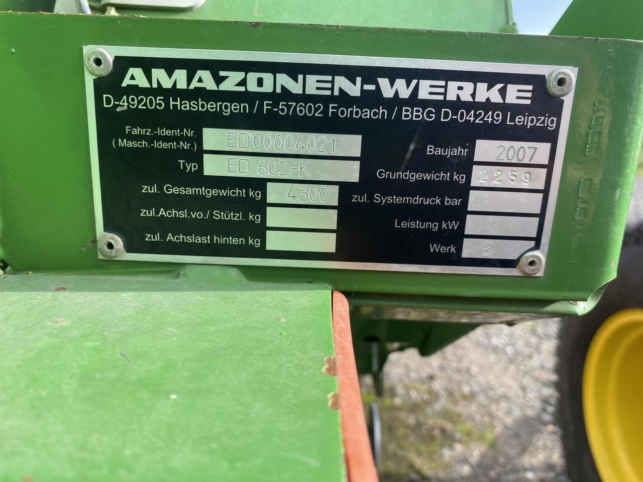 Amazone ED 602-K - Precision sowing machine: picture 3 Amazone ED 602-K - Precision sowing machine: picture 3