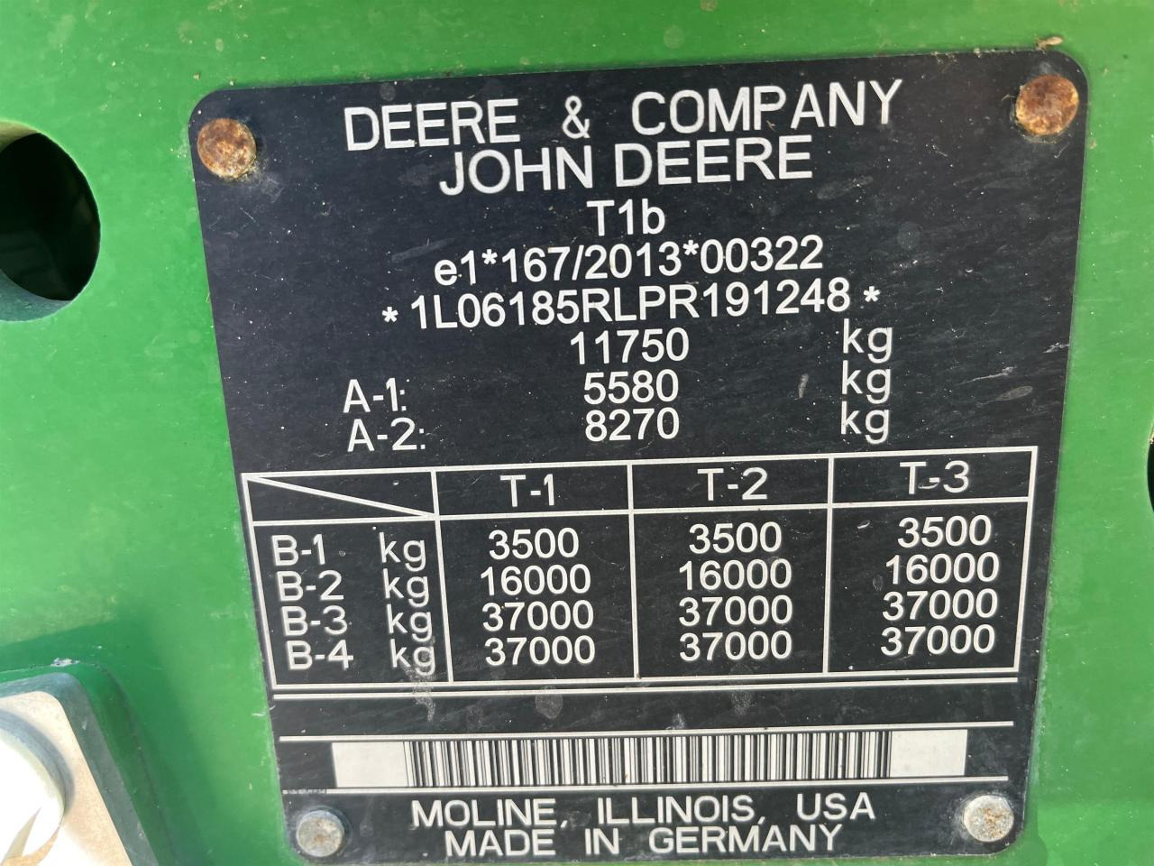 Farm tractor John Deere 6R 185: picture 11