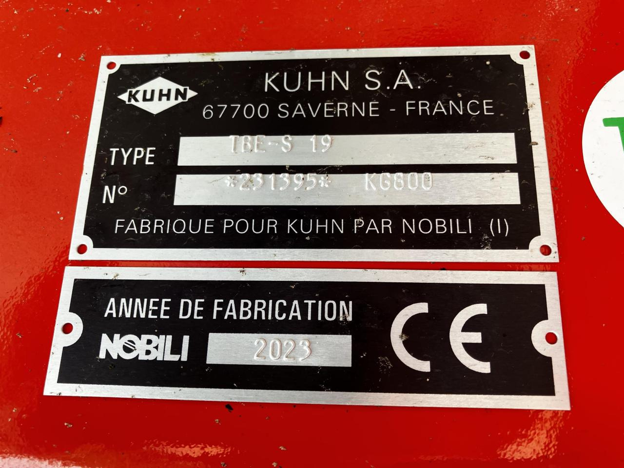 Flail mower Kuhn TBES 19: picture 7