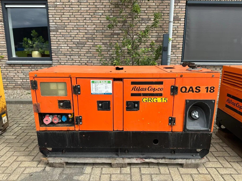 Atlas-Copco QAS 18 Yanmar Mecc Alte Spa 18 kVA Silent generatorset - Generator set: picture 1 Atlas-Copco QAS 18 Yanmar Mecc Alte Spa 18 kVA Silent generatorset - Generator set: picture 1