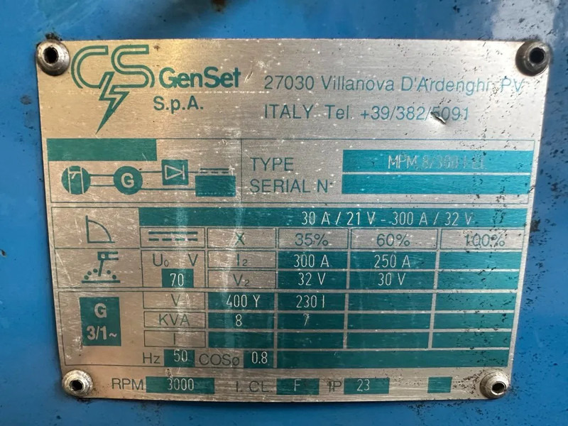 Generator set GenSet MPM 8 / 300 I-EL 8 kVA 300 Amp Las generatorset: picture 5