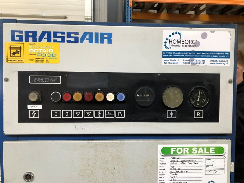 Air compressor Grassair S45.10 15 kW 2000 L / min 10 Bar Silent Elektrische schroefcompessor: picture 7