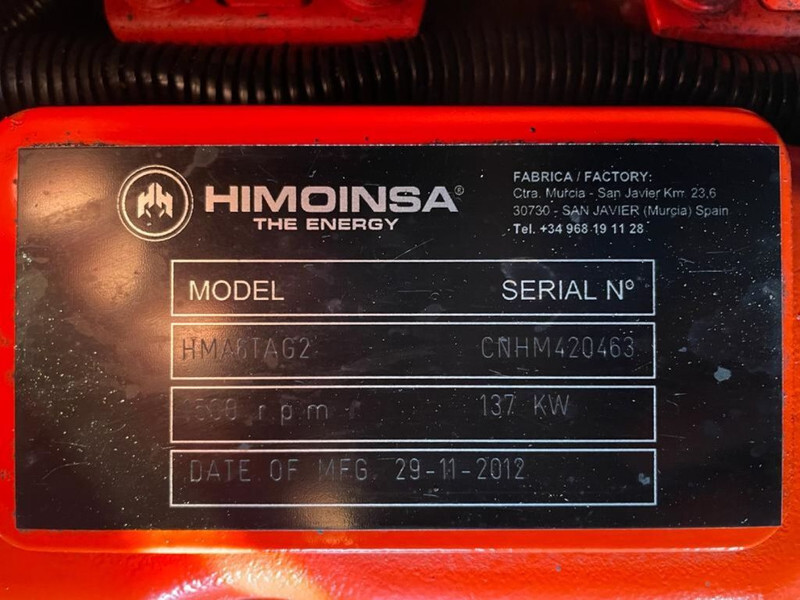 Himoinsa HMA6TAG2 Mecc Alte Spa 150 kVA Silent generatorset - Generator set: picture 4 Himoinsa HMA6TAG2 Mecc Alte Spa 150 kVA Silent generatorset - Generator set: picture 4
