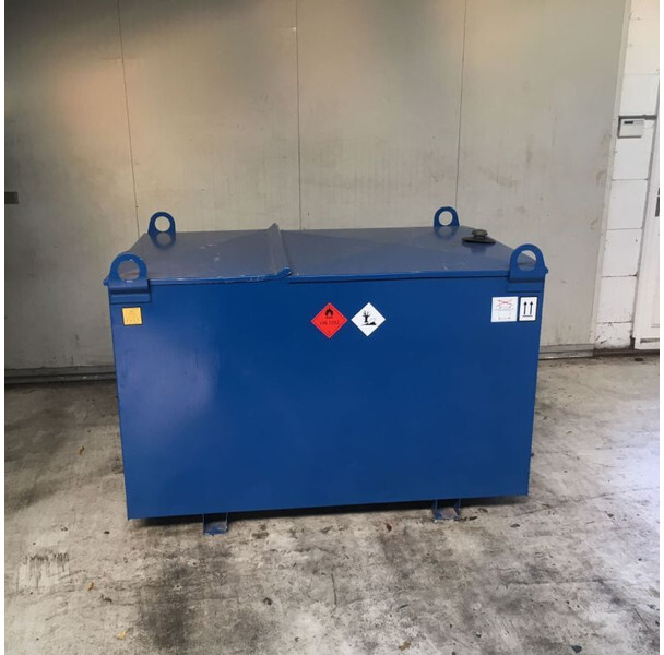 Kiwa IBC Elzinga Machinefabriek 1000 liter IBC Dieseltank met handpomp - Storage tank: picture 2 Kiwa IBC Elzinga Machinefabriek 1000 liter IBC Dieseltank met handpomp - Storage tank: picture 2