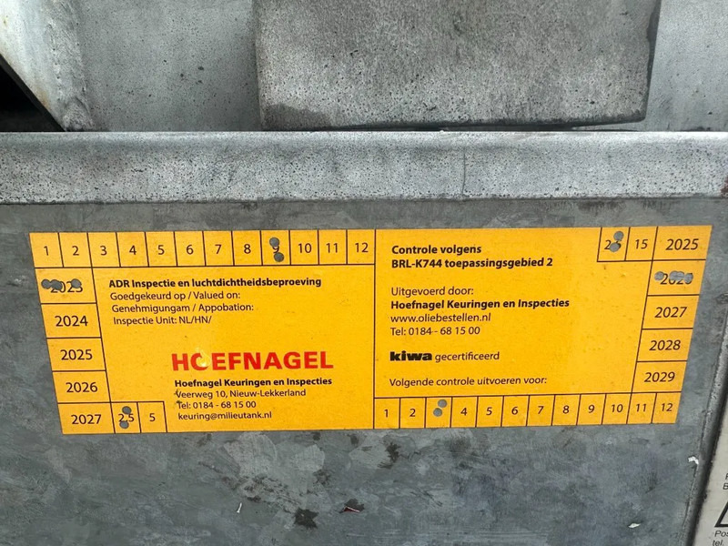 Storage tank Kiwa IBC Steenbergen 750 liter Dieseltank met Handpomp Milieutank Gegalvaniseerd: picture 8