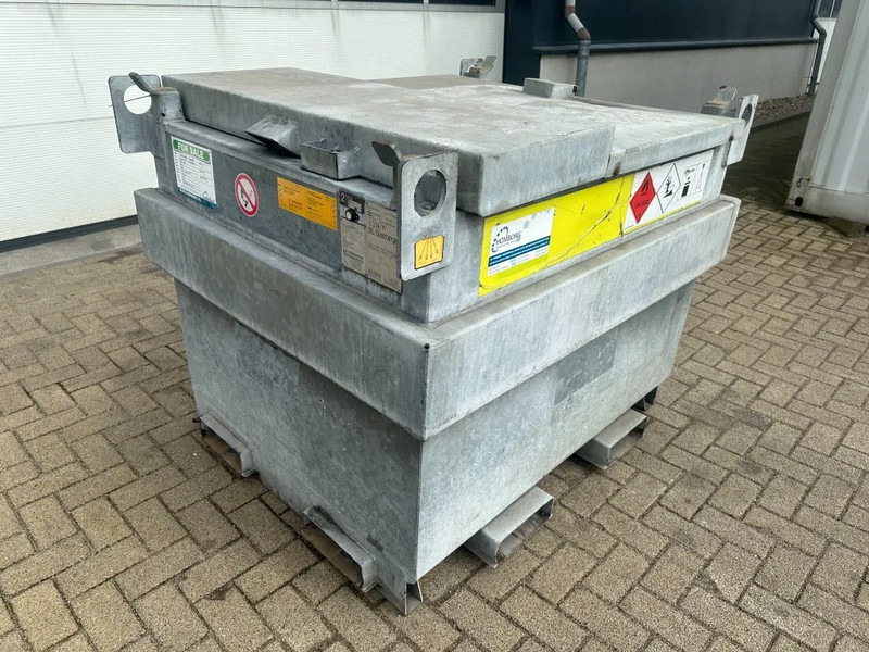Storage tank Kiwa IBC Steenbergen 750 liter Dieseltank met Handpomp Milieutank Gegalvaniseerd: picture 11