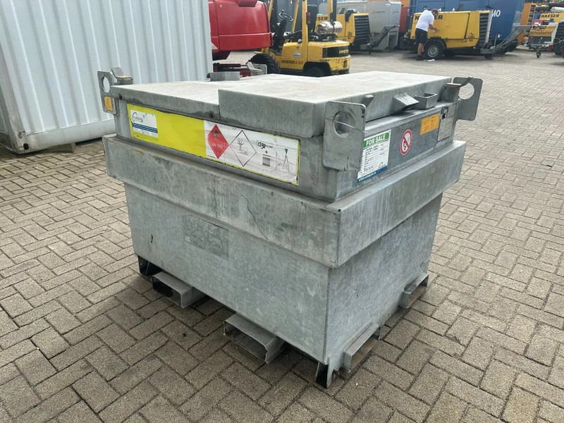 Storage tank Kiwa IBC Steenbergen 750 liter Dieseltank met Handpomp Milieutank Gegalvaniseerd: picture 9
