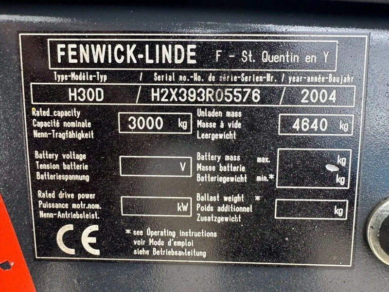 Linde H30D 3 ton Duplex Sideshift Diesel Heftruck - Diesel forklift: picture 5 Linde H30D 3 ton Duplex Sideshift Diesel Heftruck - Diesel forklift: picture 5
