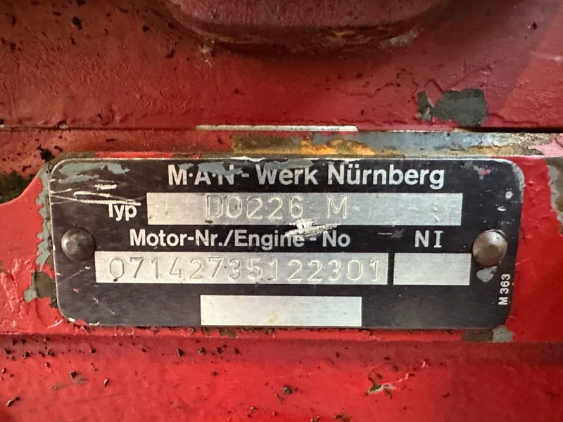 MAN D 0226 M 66 kW / 90 PK 6 cilinder diesel engine parts - Engine for Material handling equipment: picture 3 MAN D 0226 M 66 kW / 90 PK 6 cilinder diesel engine parts - Engine for Material handling equipment: picture 3