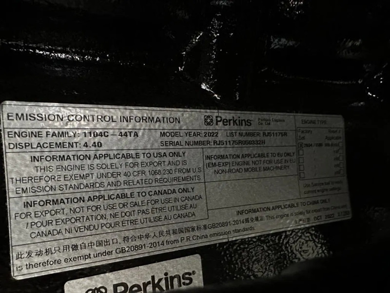 New Generator set Perkins 1104C-44TAG2 Leroy Somer 110 kVA Silent generatorset LOADSHARING / SYNCHRONISING TO GRID: picture 17 New Generator set Perkins 1104C-44TAG2 Leroy Somer 110 kVA Silent generatorset LOADSHARING / SYNCHRONISING TO GRID: picture 17