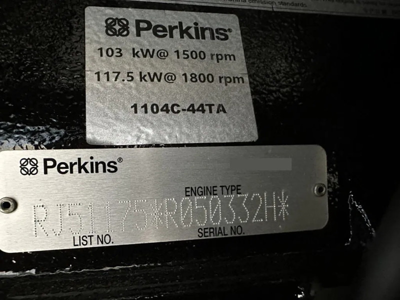 New Generator set Perkins 1104C-44TAG2 Leroy Somer 110 kVA Silent generatorset LOADSHARING / SYNCHRONISING TO GRID: picture 19 New Generator set Perkins 1104C-44TAG2 Leroy Somer 110 kVA Silent generatorset LOADSHARING / SYNCHRONISING TO GRID: picture 19