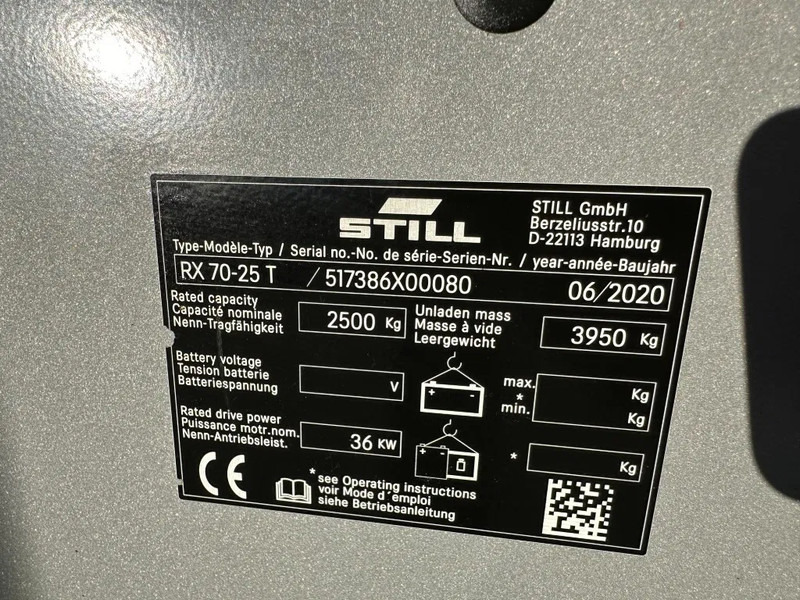 Still RX70-25 T 2.5 ton Duplex Sideshift LPG Heftruck 2020 - LPG forklift: picture 4 Still RX70-25 T 2.5 ton Duplex Sideshift LPG Heftruck 2020 - LPG forklift: picture 4