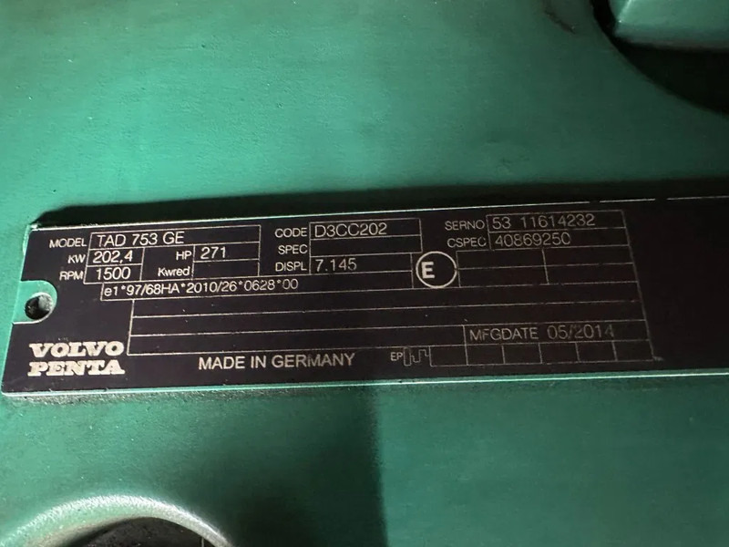 Generator set Volvo TAD 753 GE Fogo 200 kVA Silent generatorset 2016: picture 11