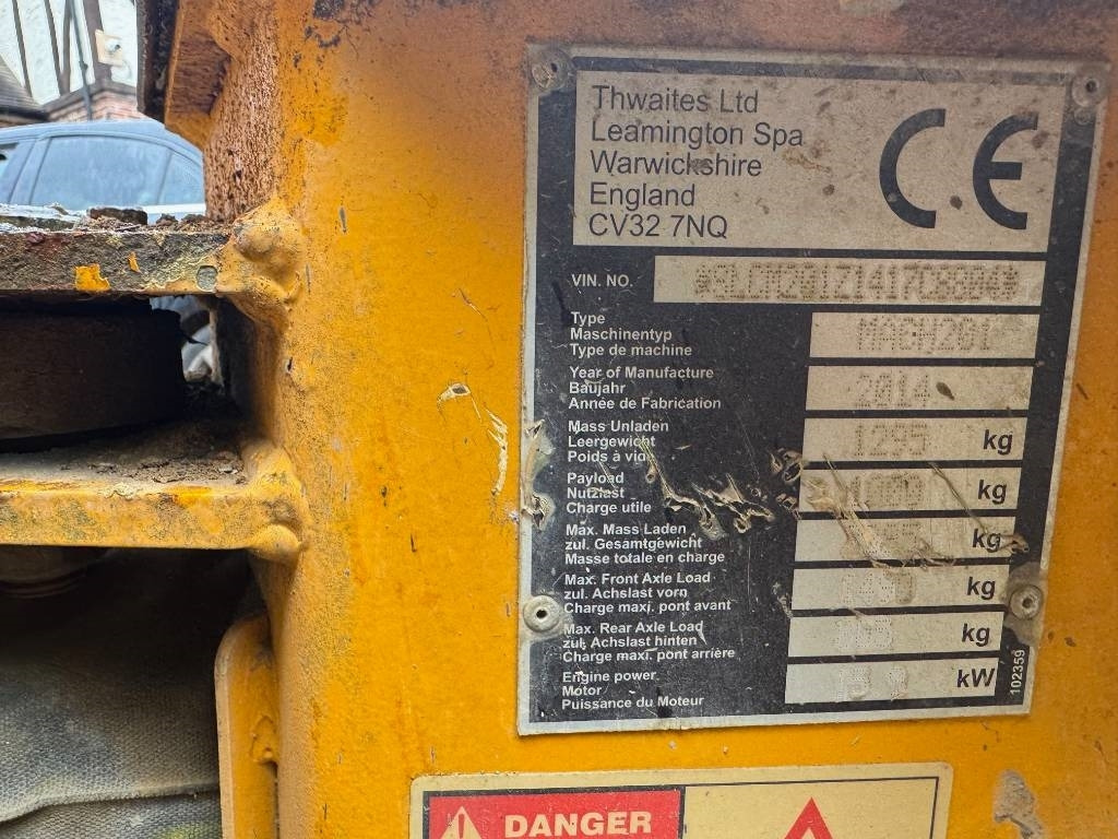 Thwaites 1 ton - Mini dumper: picture 3 Thwaites 1 ton - Mini dumper: picture 3